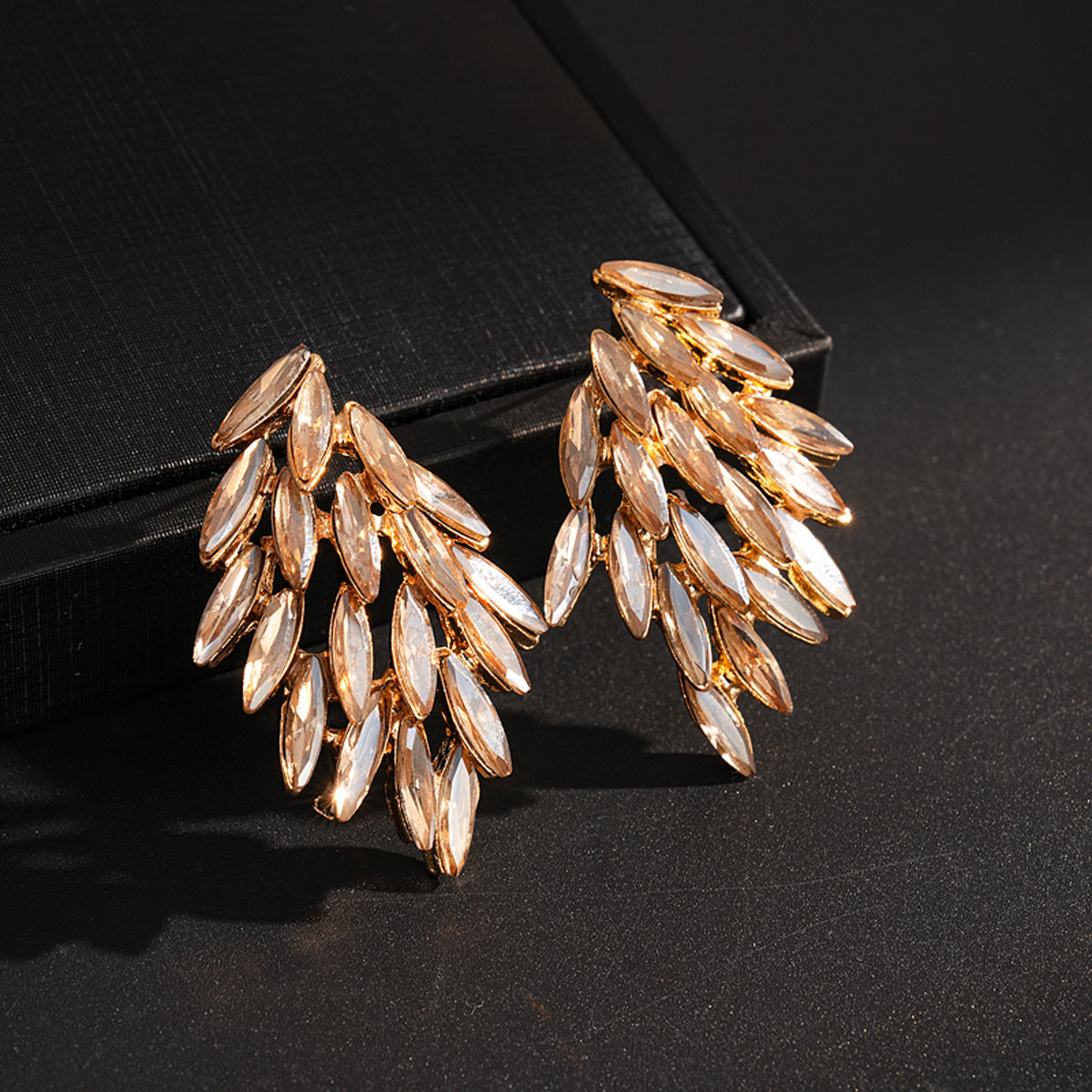 Katinka Statement Diamante Earrings: Celestial Sparkle for Women