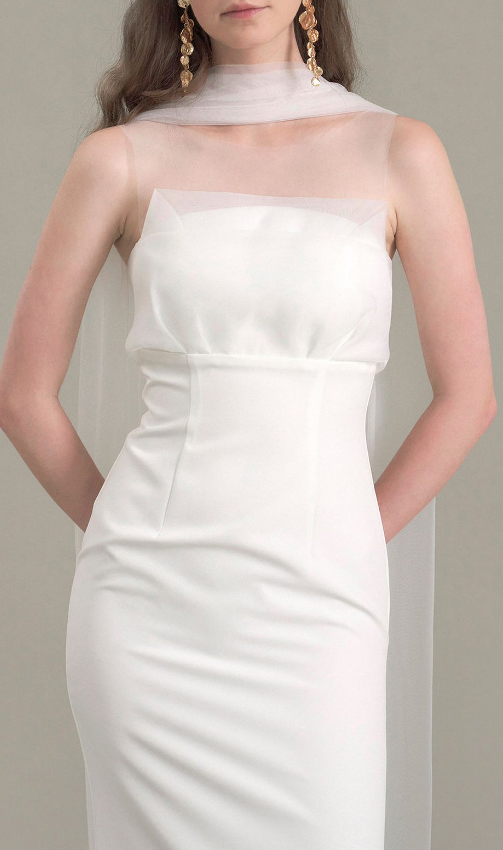 Jalene Timeless White Strapless Wedding Dress | Elegant Bridal Gown