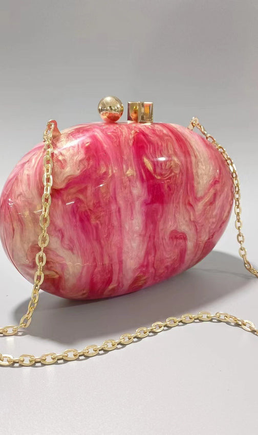 Pearlescent Acrylic Clutch