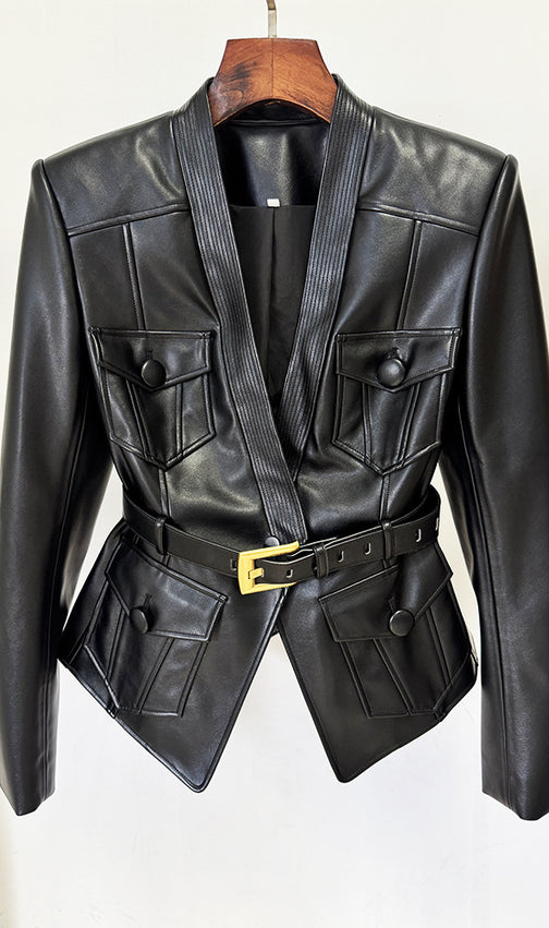Gustavo Black Belt Jacket