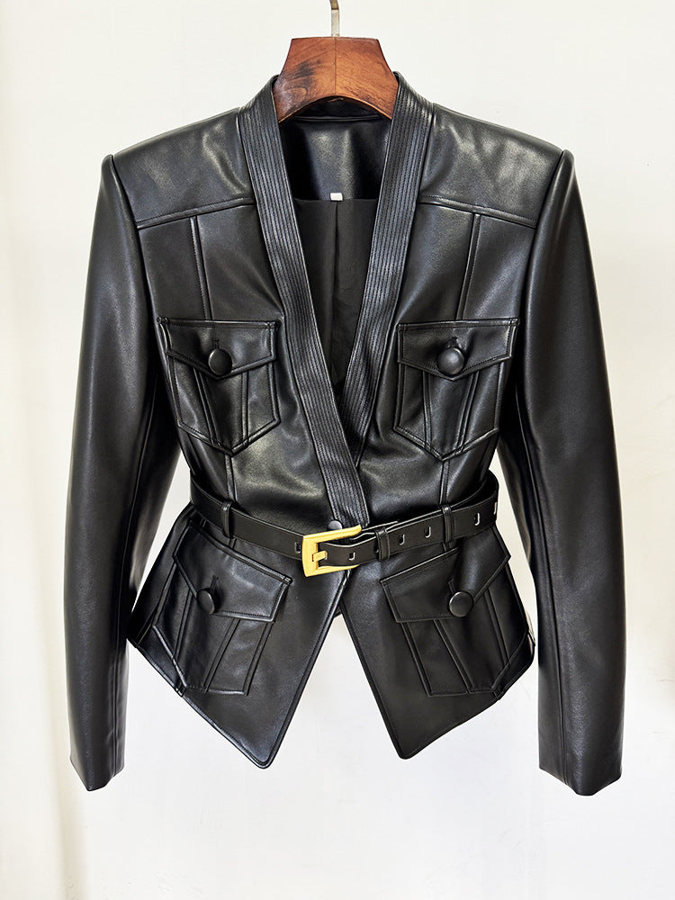 Gustavo Black Belt Jacket