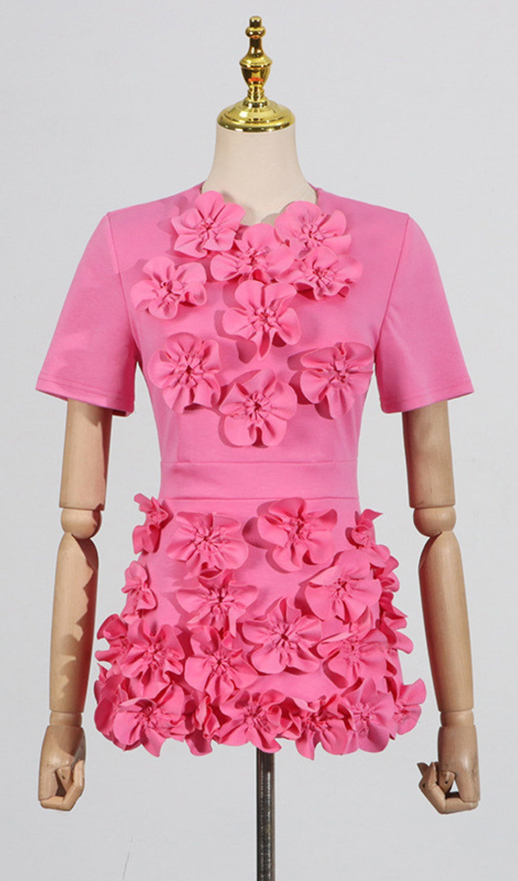 Delma Pink Flower Two-Piece Set