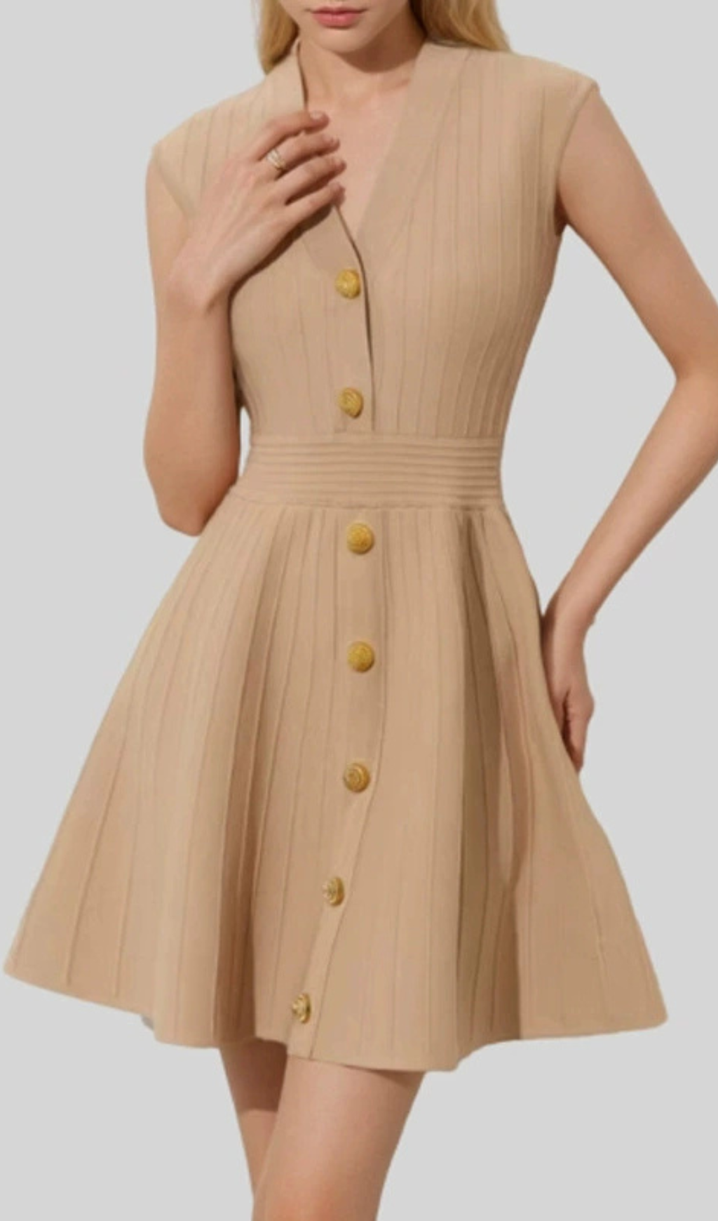 Helen Knit Sleeveless Mini Dress