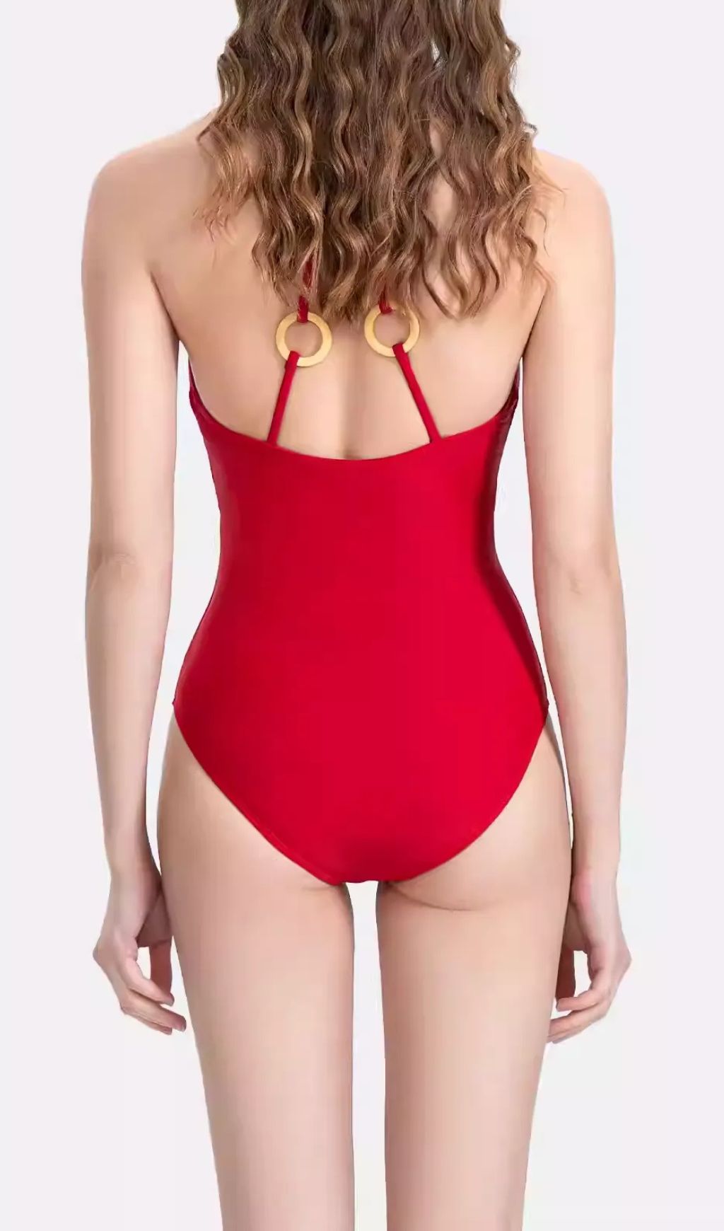 Ginevra Red Cutout One-Piece Swimsuit