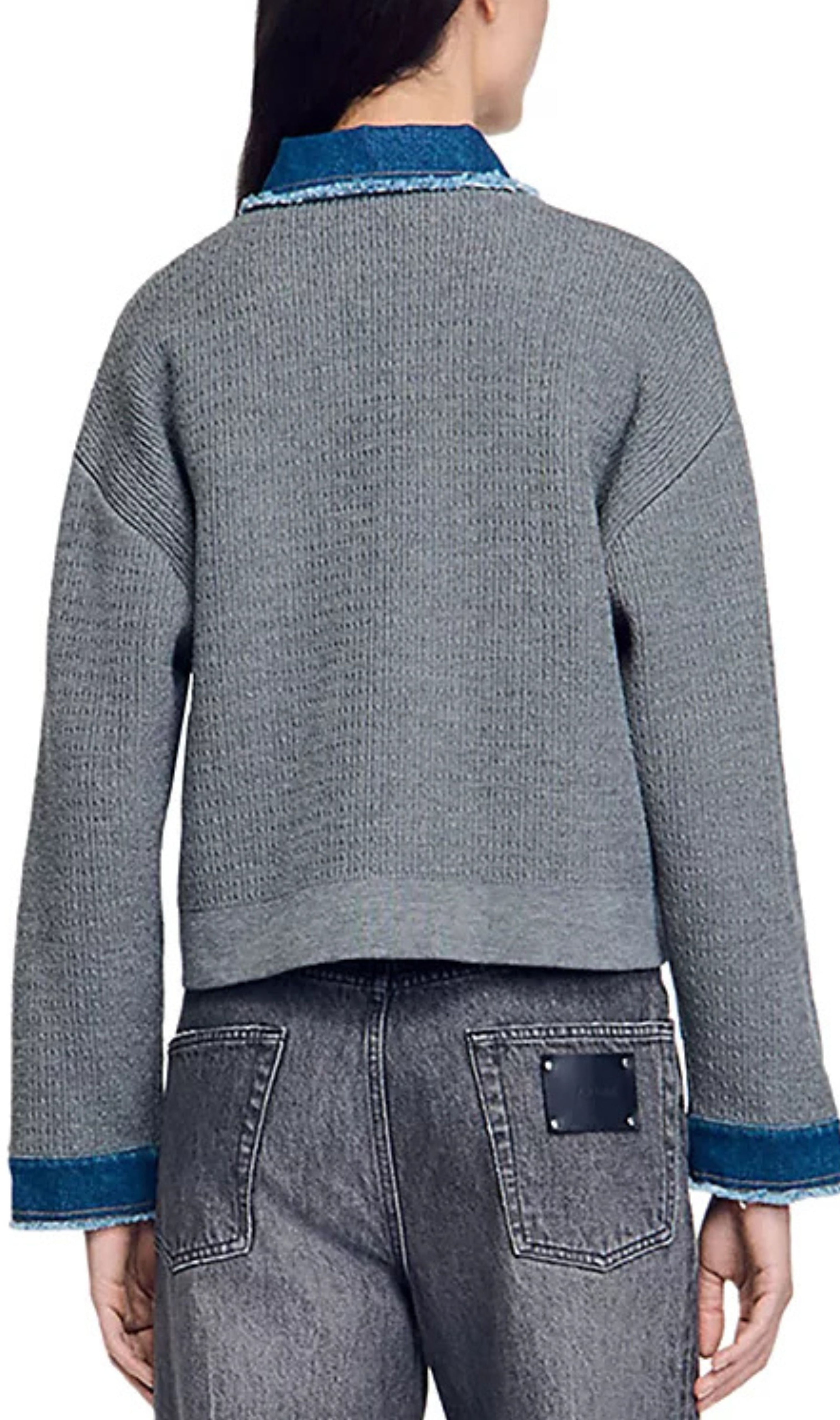 John Mixed Media Cardigan