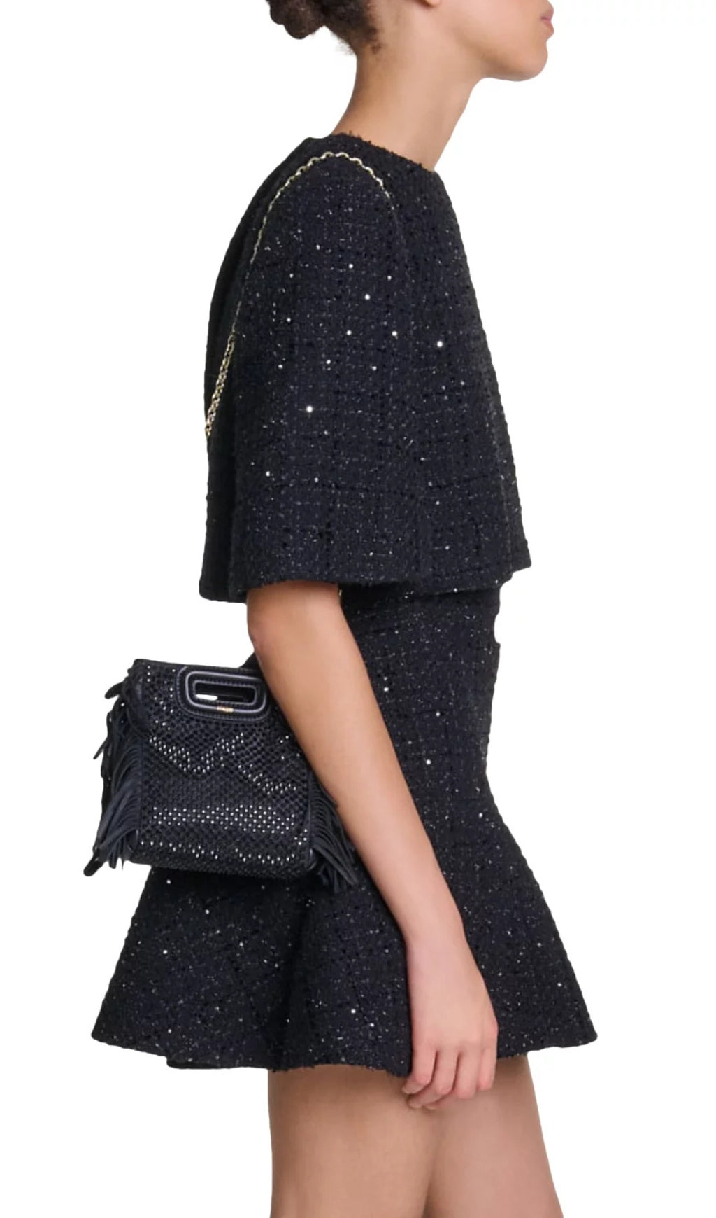 Ridosa Tweed Layered Dress