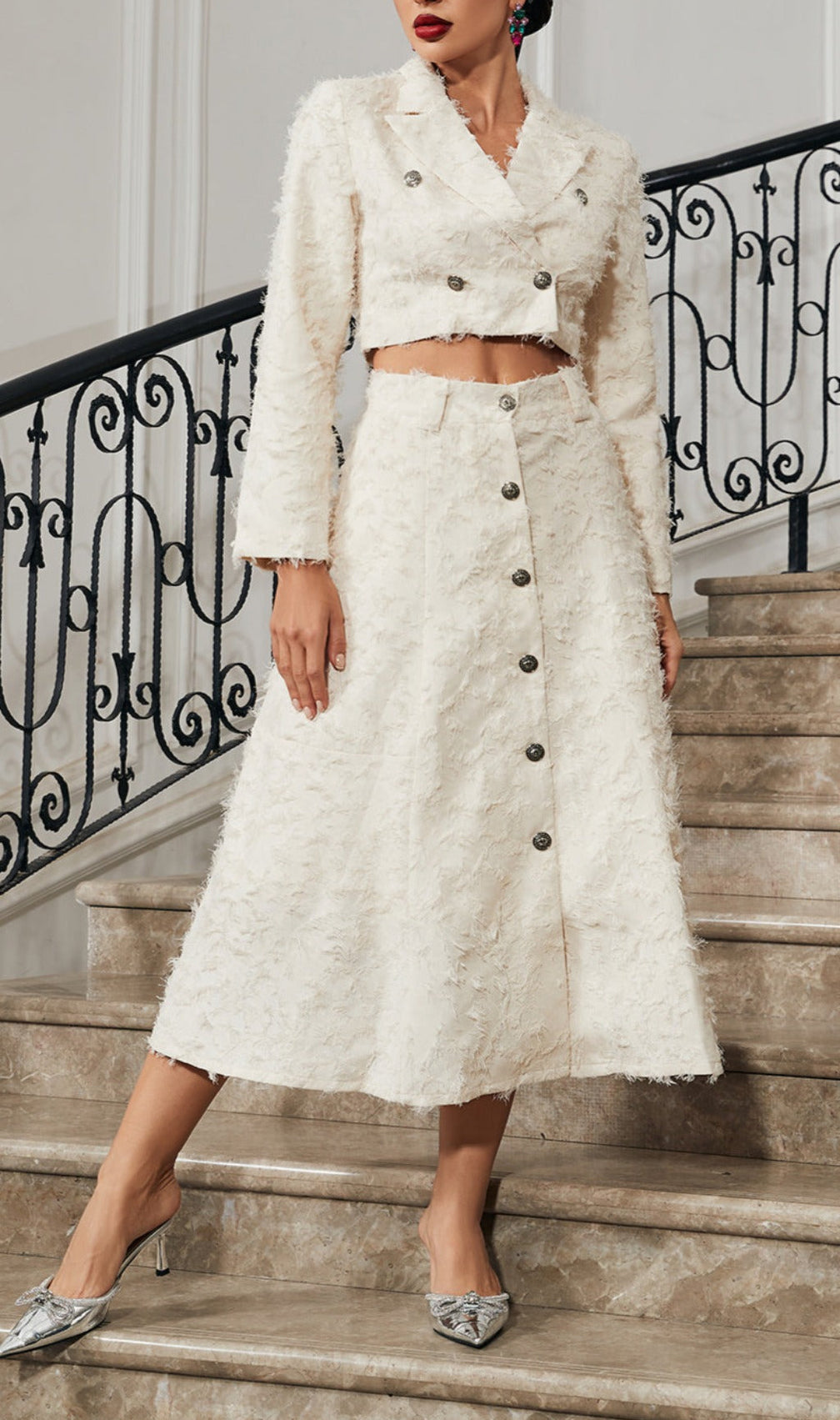 Fringe Skirt Set
