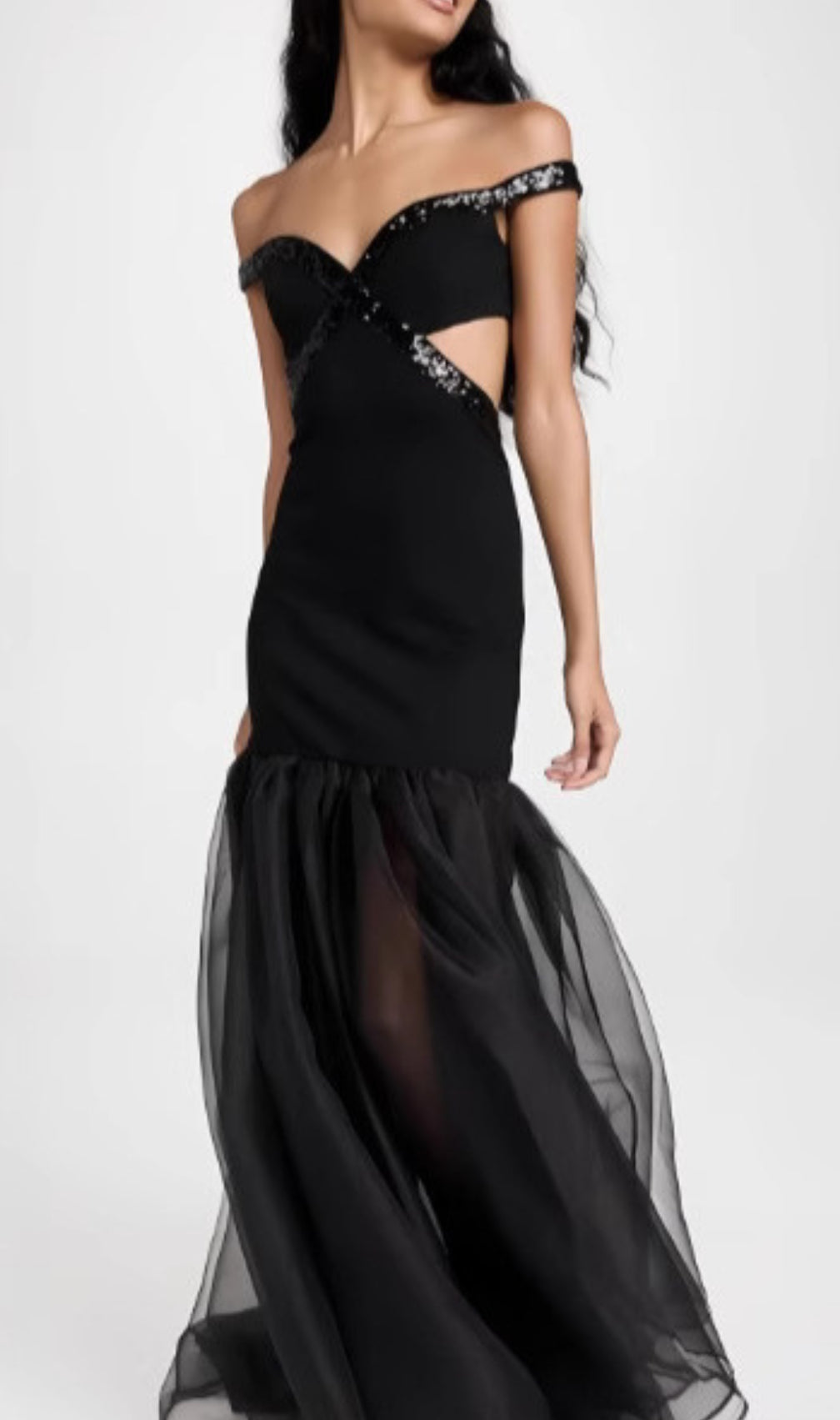 Dosia Black Bandage Maxi Dress