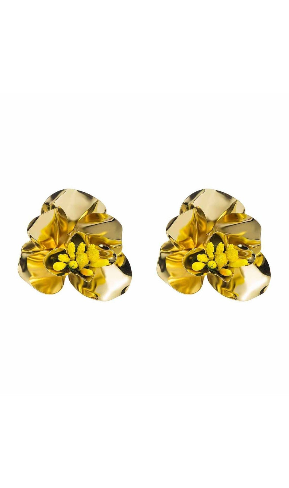 Jovia White Flower Statement Earrings | Elegant Floral Chic for Women