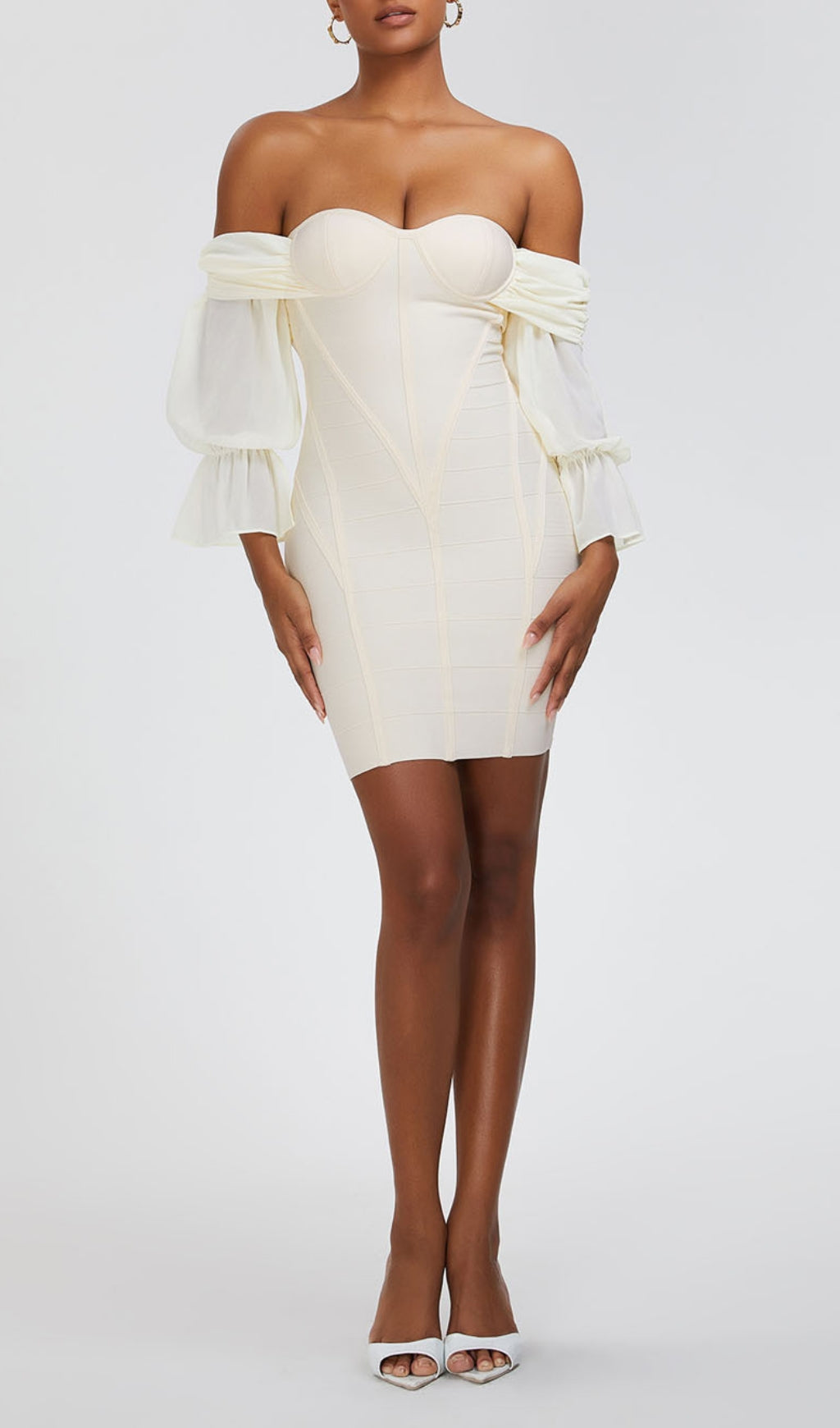 Anniken Strapless Satin Mini Dress