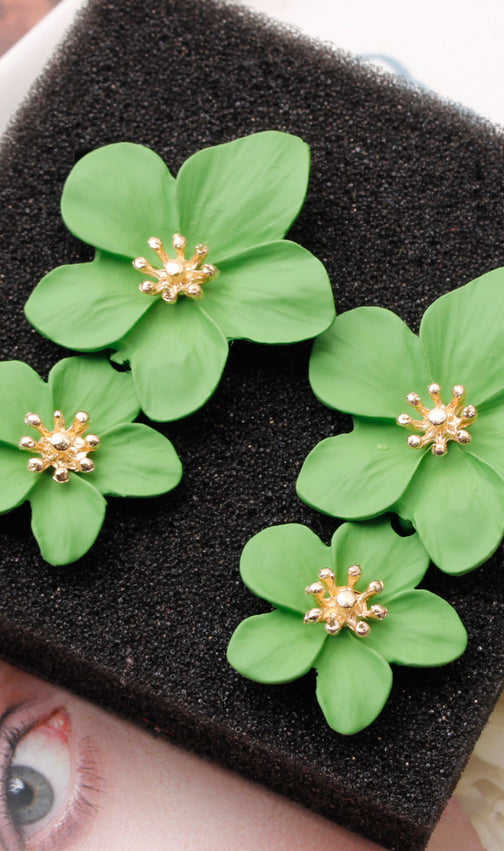 Double Flower Earrings