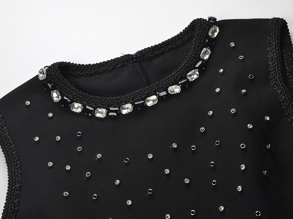 Ruxel Embellished Skater Dress: Sparkle, Pockets & Chic Style