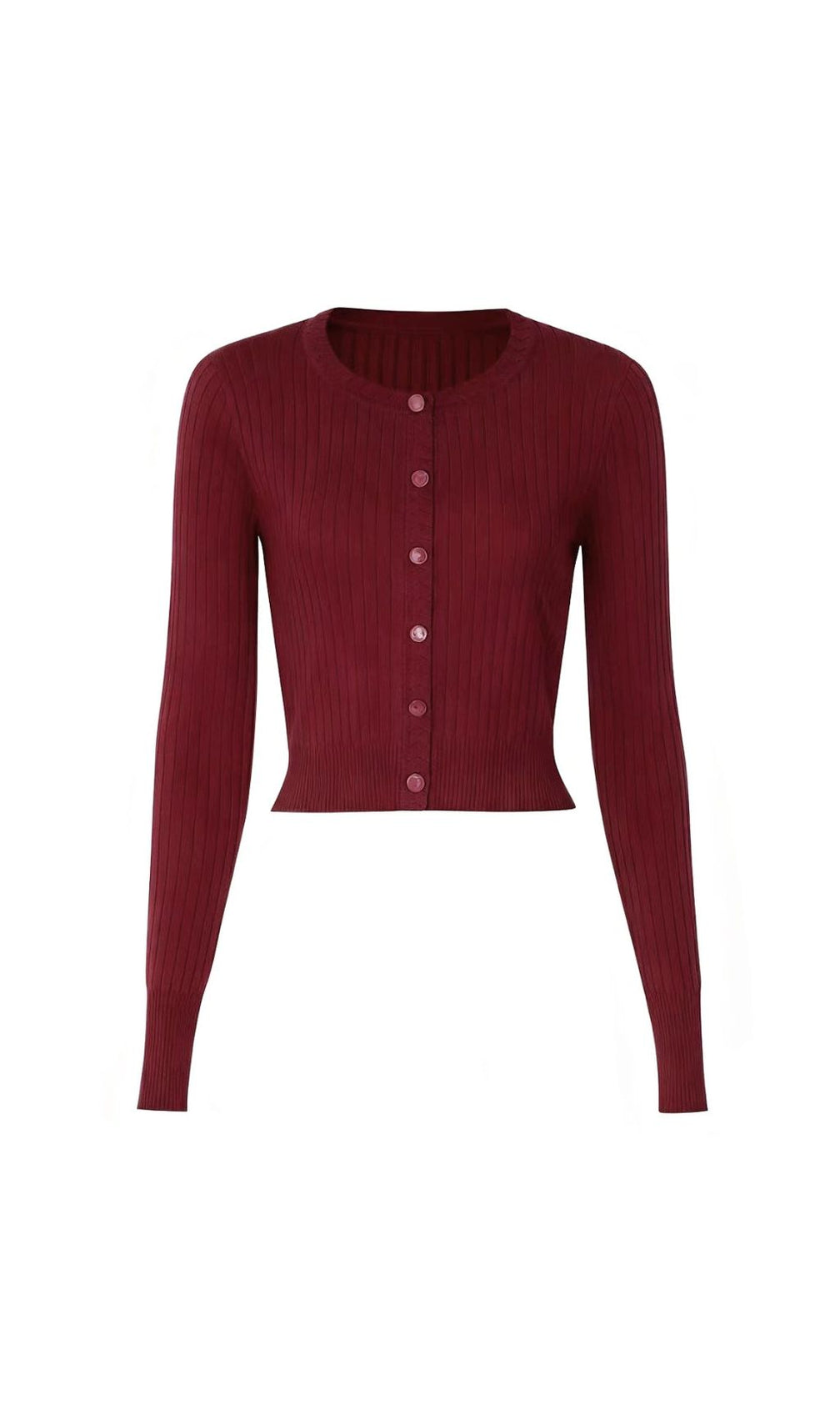 Jackie Wine Ribbed Knit Cardigan & Maxi Dress Set | Women's Elegant Co-ord