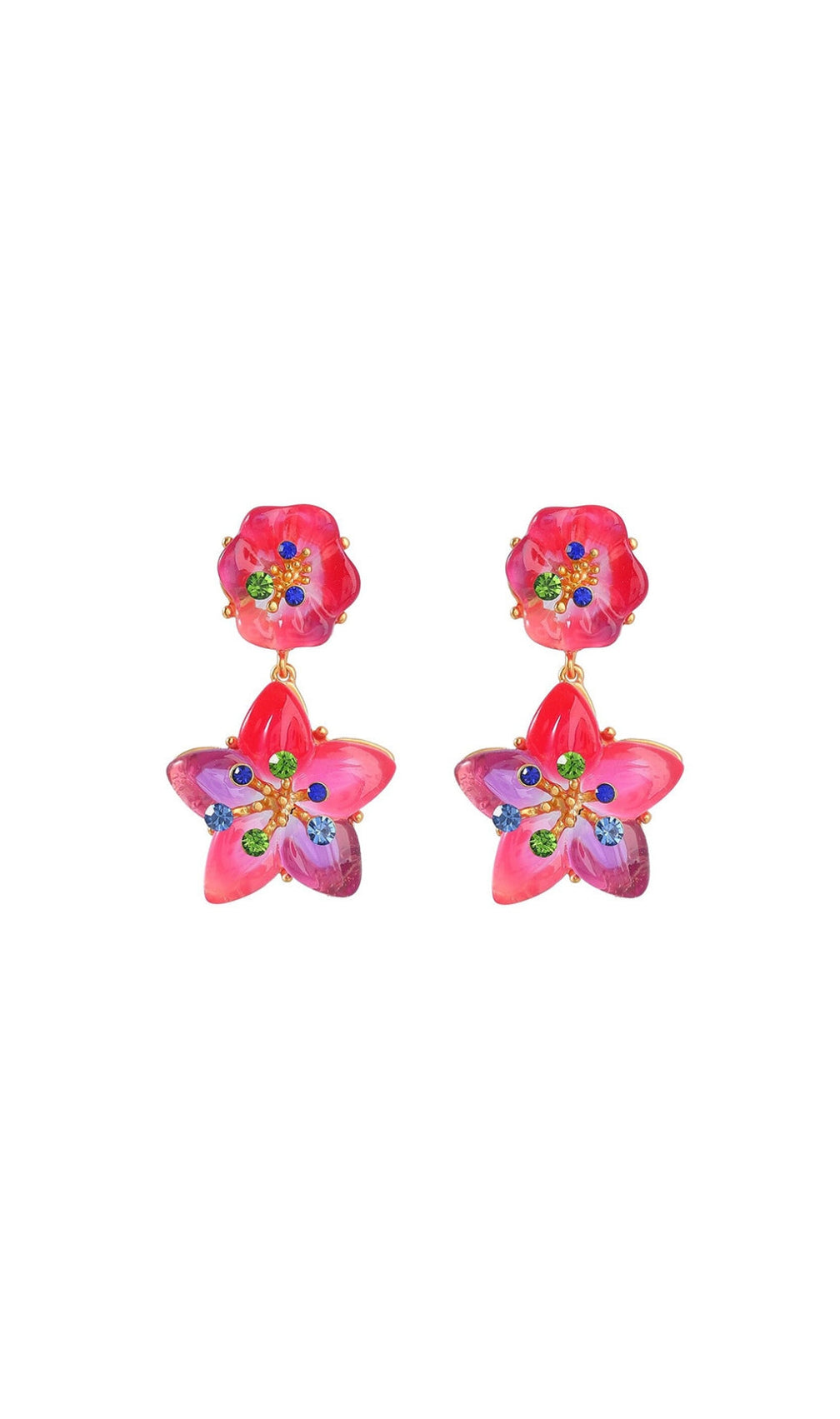 Alpha Colorful Petal Alec Earrings