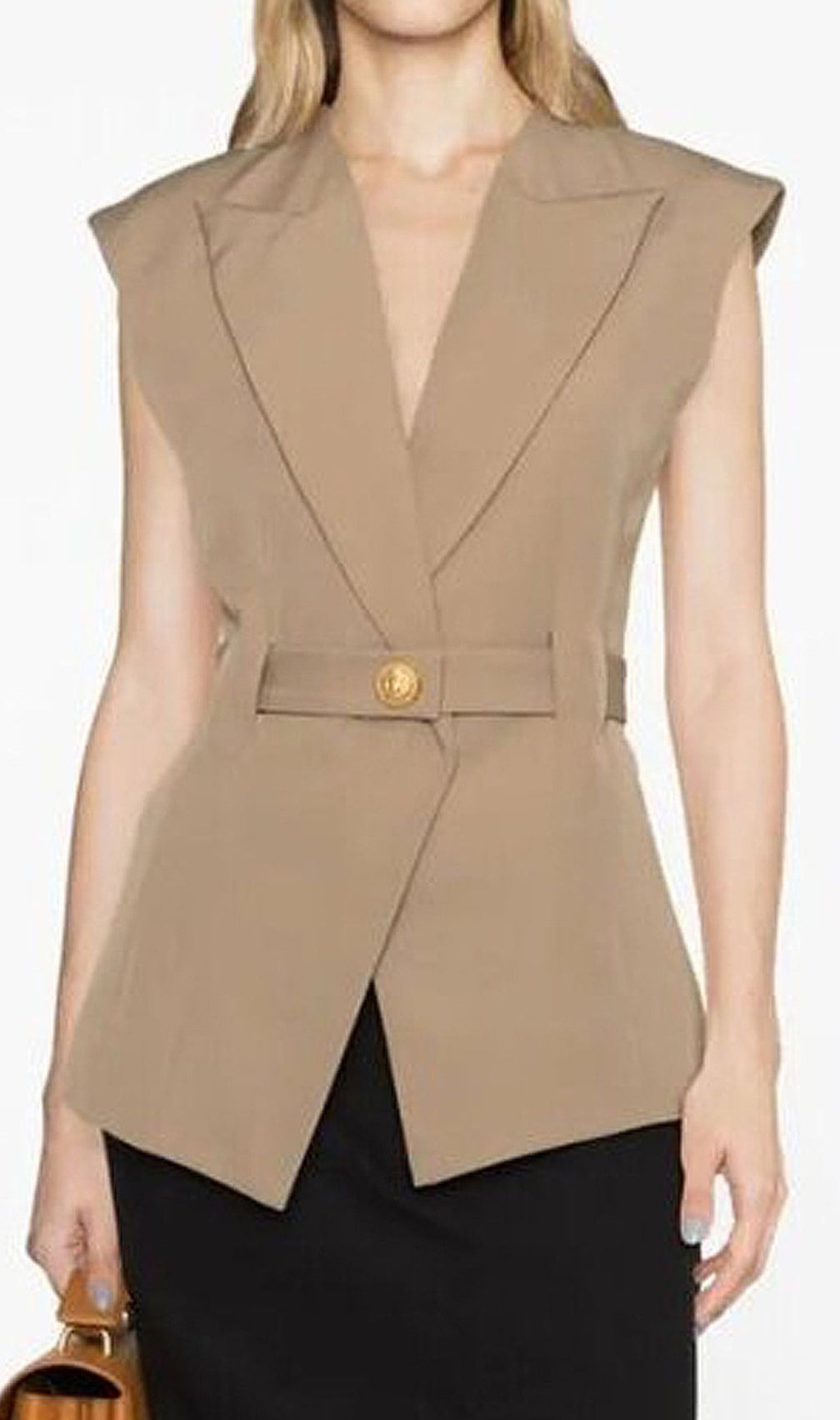Fawn Vest With Belt