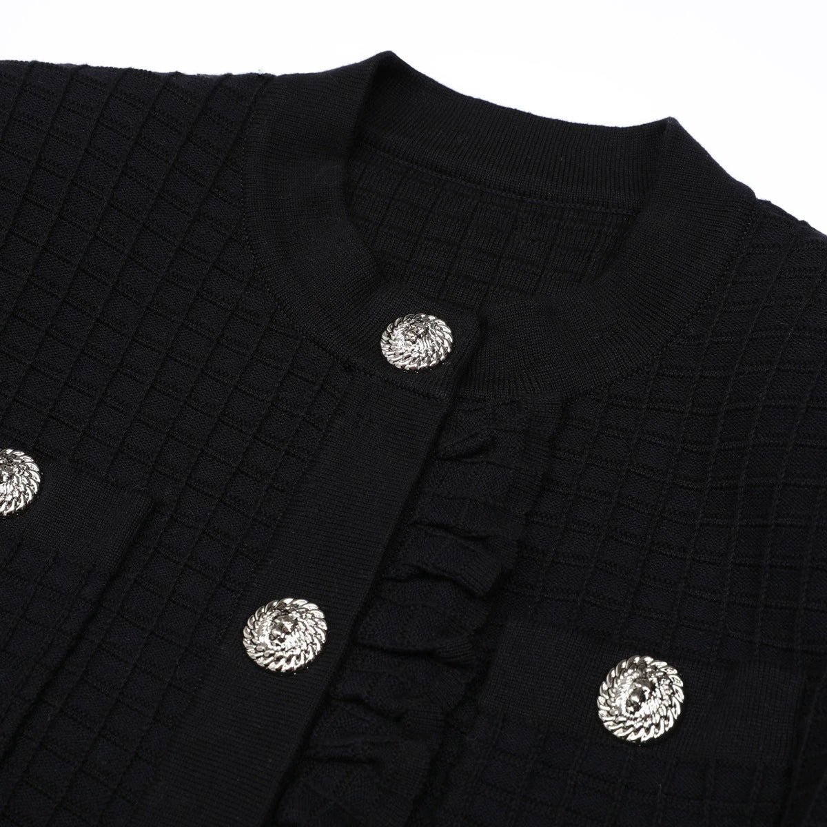 Julie Chic Flared Sleeve Knit Cardigan – Elegant Button-Front Style