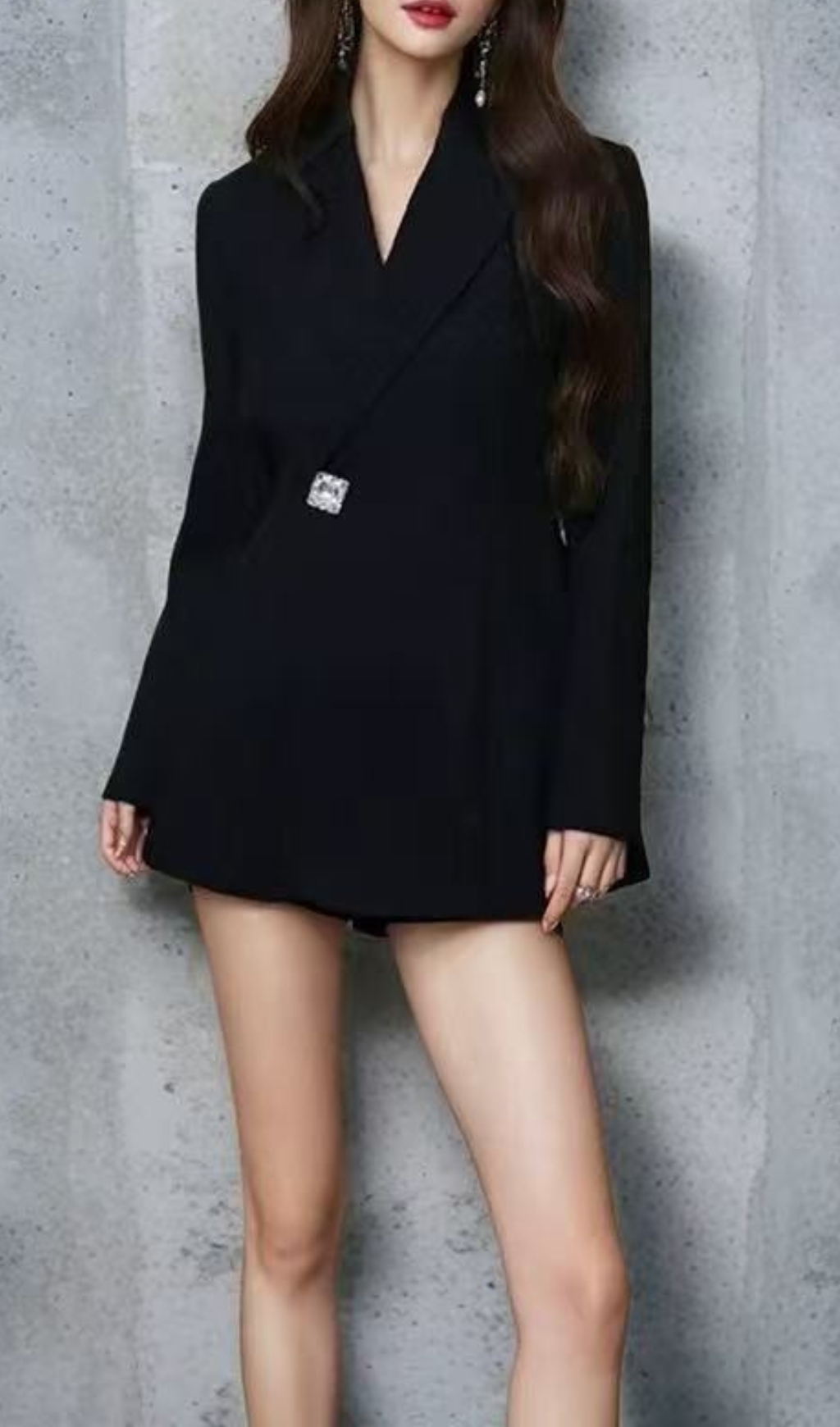 Gella Black Long Sleeve Blazer