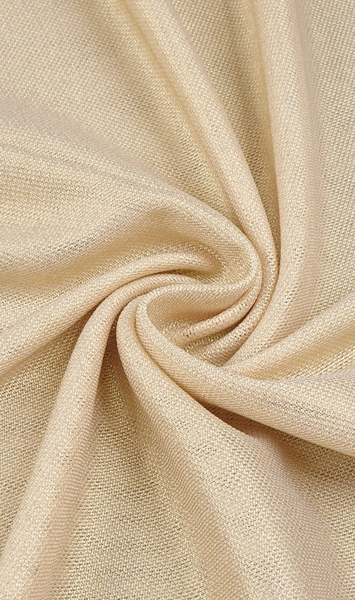 Julianna Gold Glamour: Halter Cutout Maxi Dress with Floral Embellishment