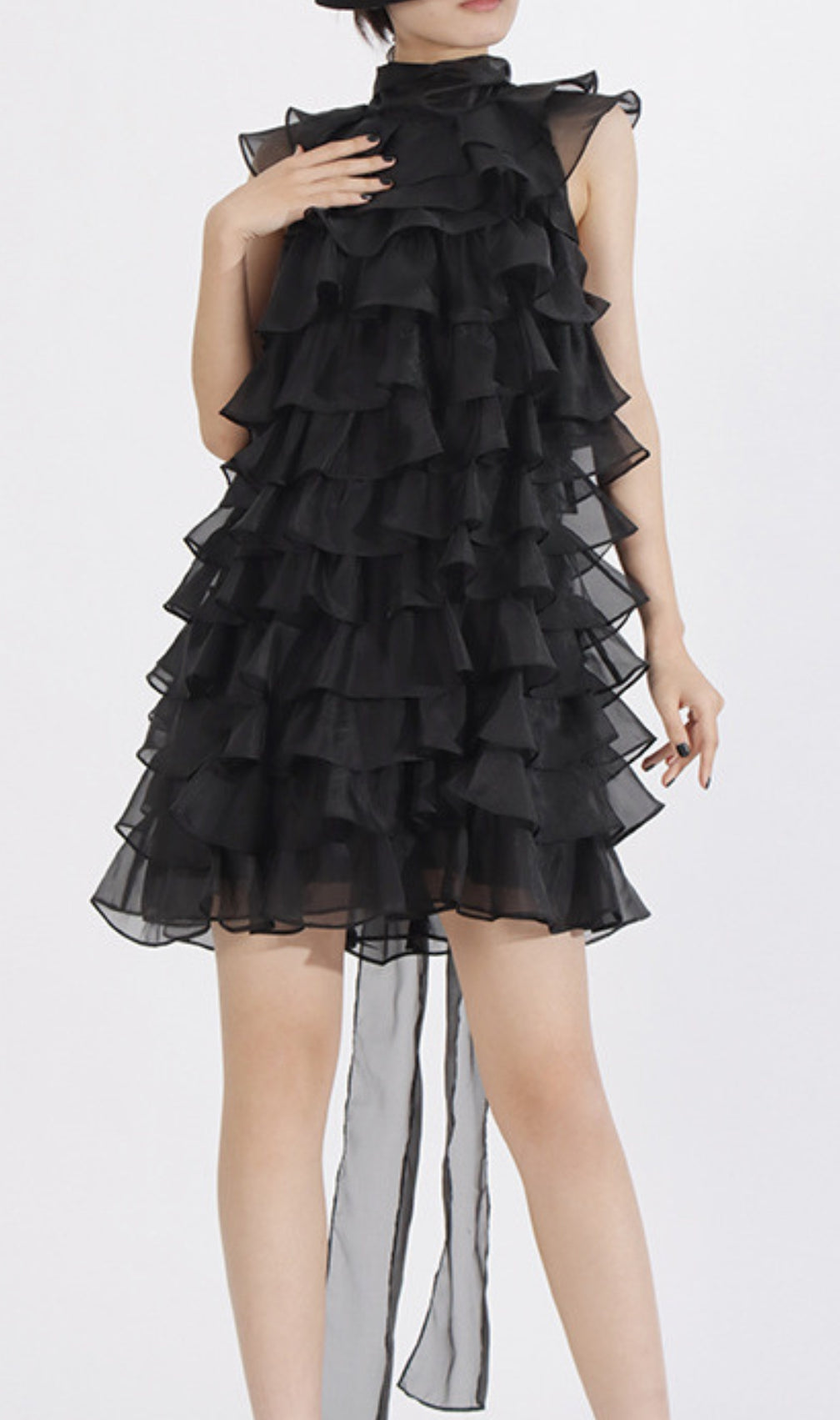 Duyen Sleeveless Ruffle Mini Dress