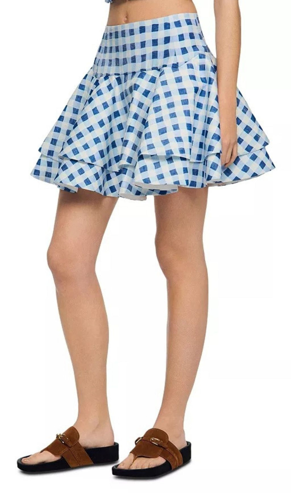 Rosie Gingham Mini Skater Skirt