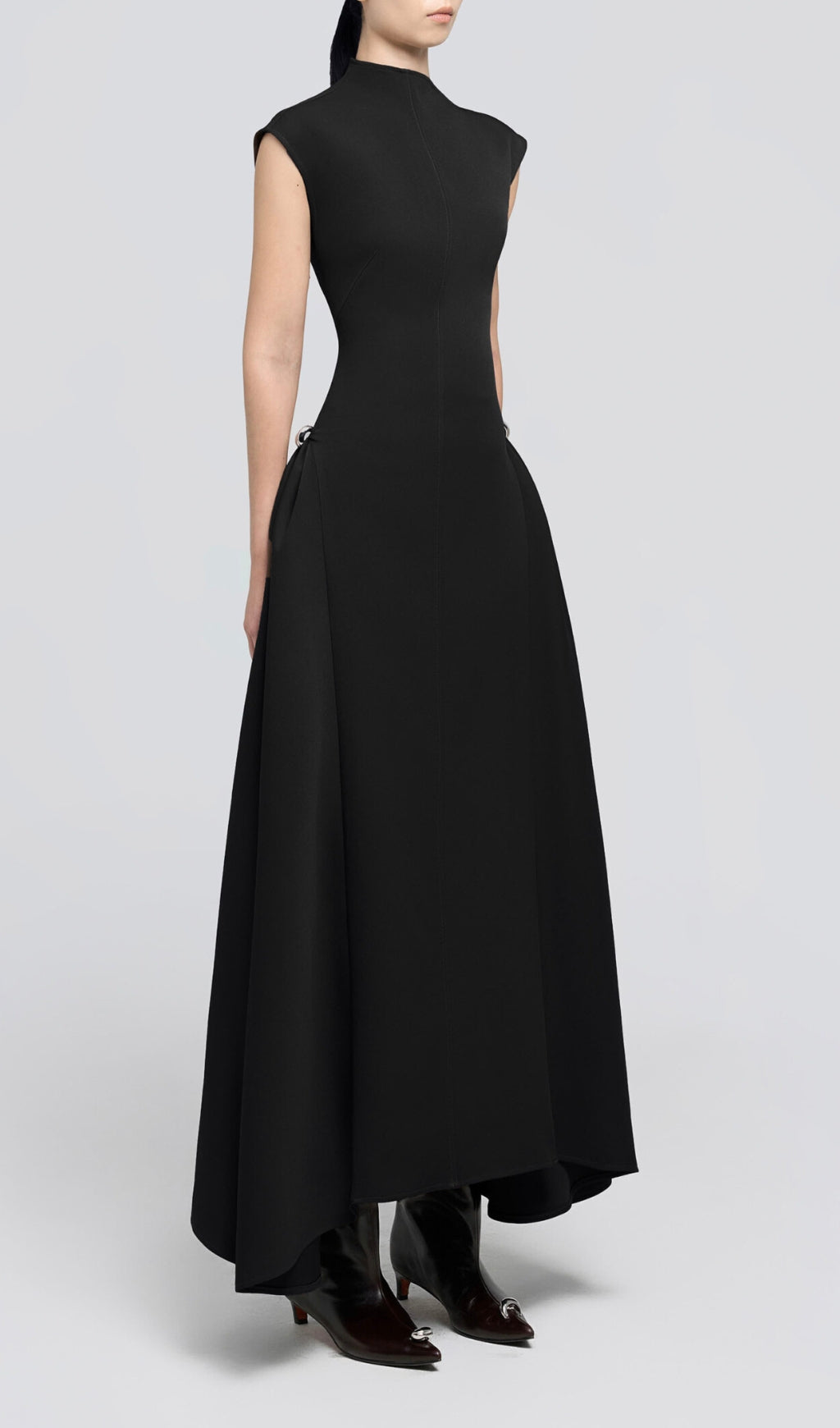 A Line Maxi Dress Black