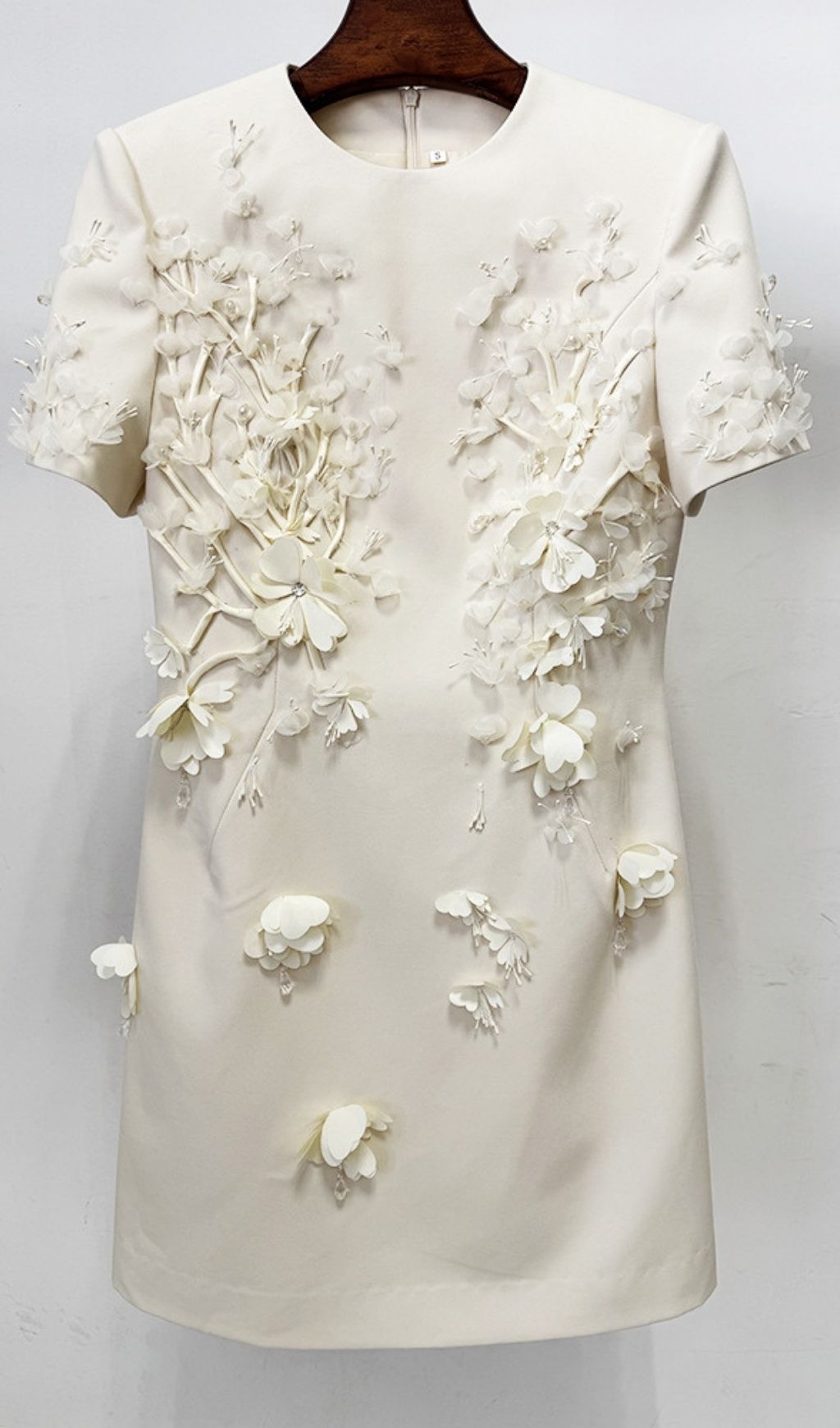 Kenda Chic 3D Floral & Crystal Embellished Mini Dress for Women