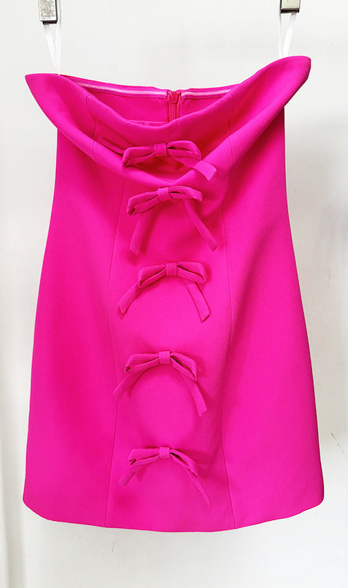 Bette Pink Bow Mini Dress & Blazer