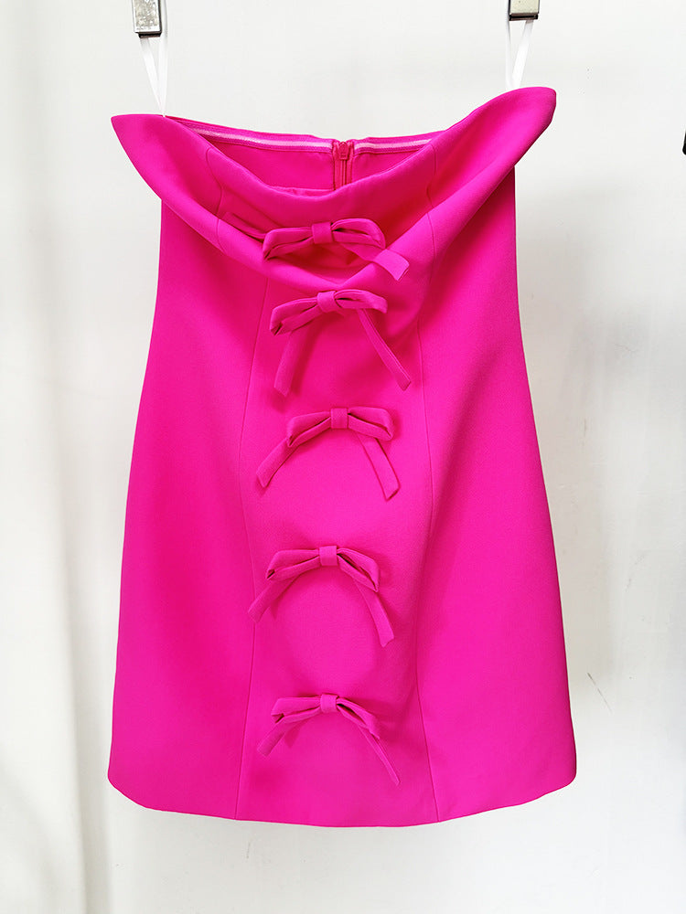 Bette Pink Bow Mini Dress & Blazer