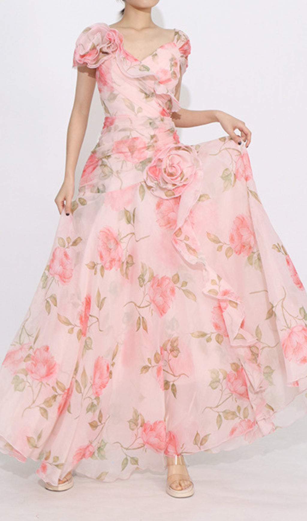 Dyllis Floral Printed Maxi Dress