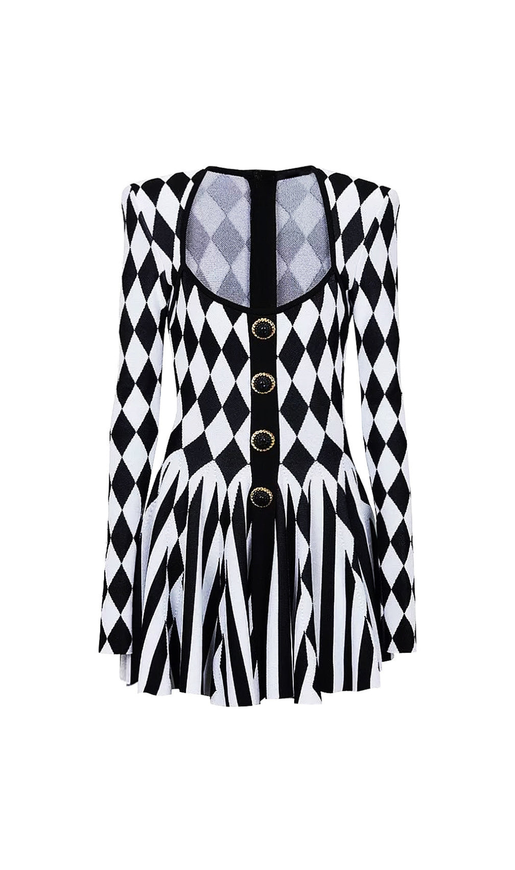 Cissy Long Sleeve Button Mini Dress