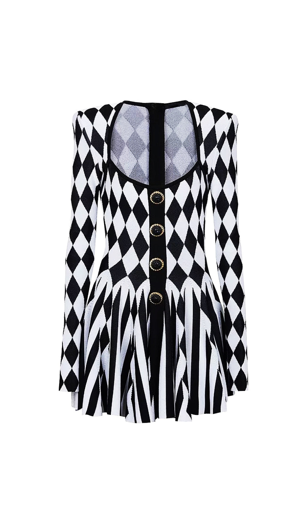 Cissy Long Sleeve Button Mini Dress