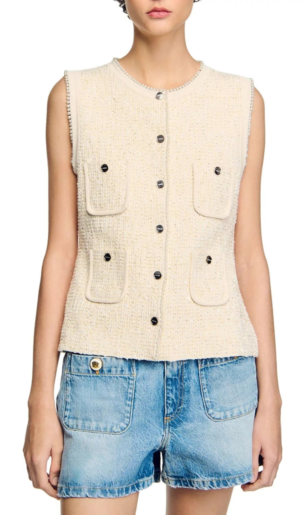 Decorative Tweed Waistcoat