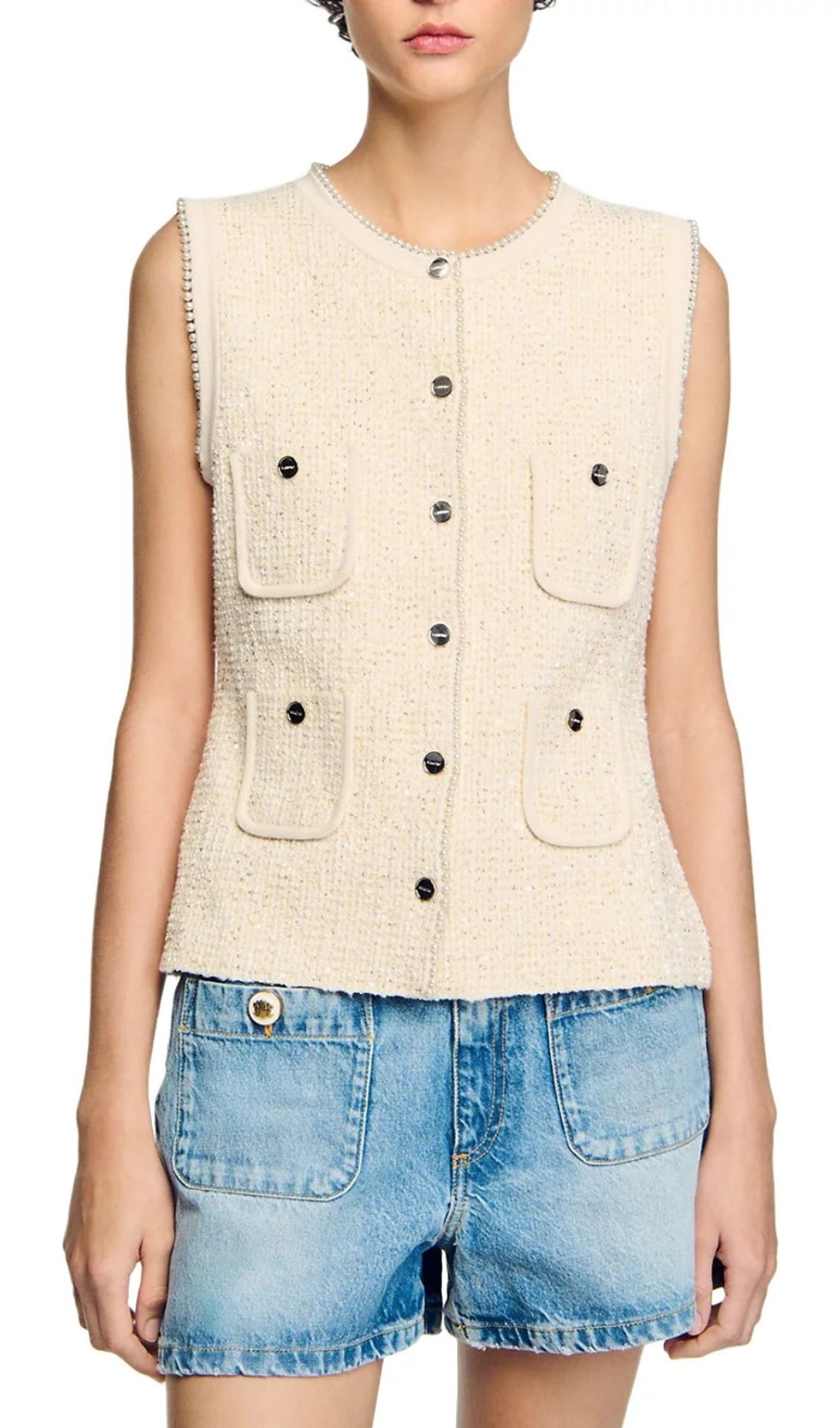 Decorative Tweed Waistcoat