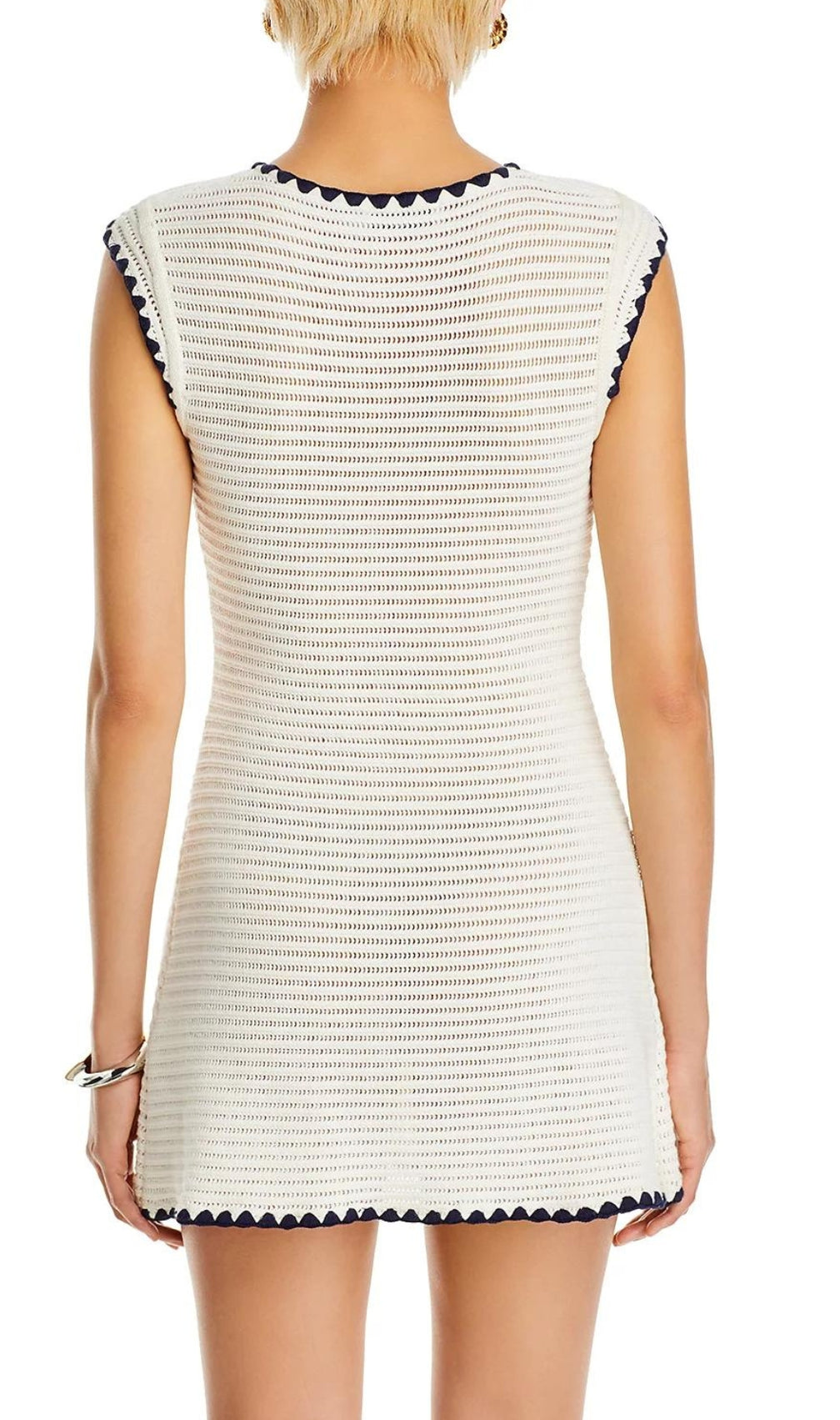 Brandie White Crochet Mini Dress