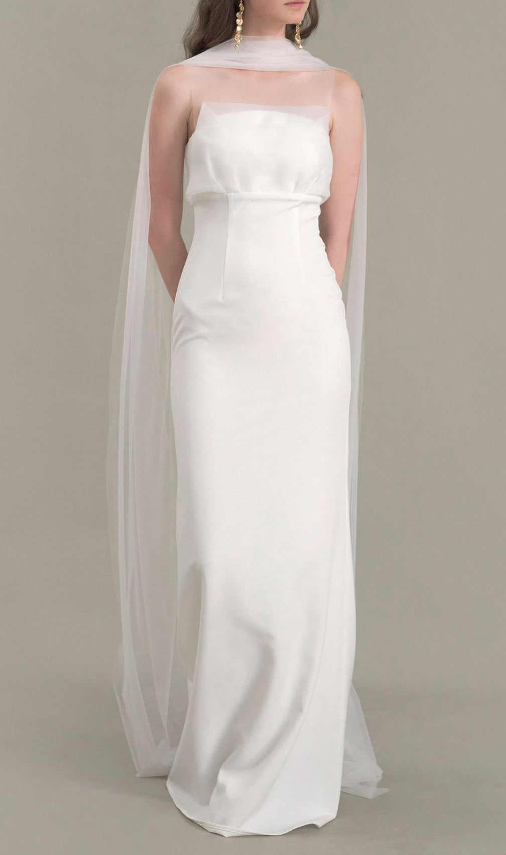 Jalene Timeless White Strapless Wedding Dress | Elegant Bridal Gown