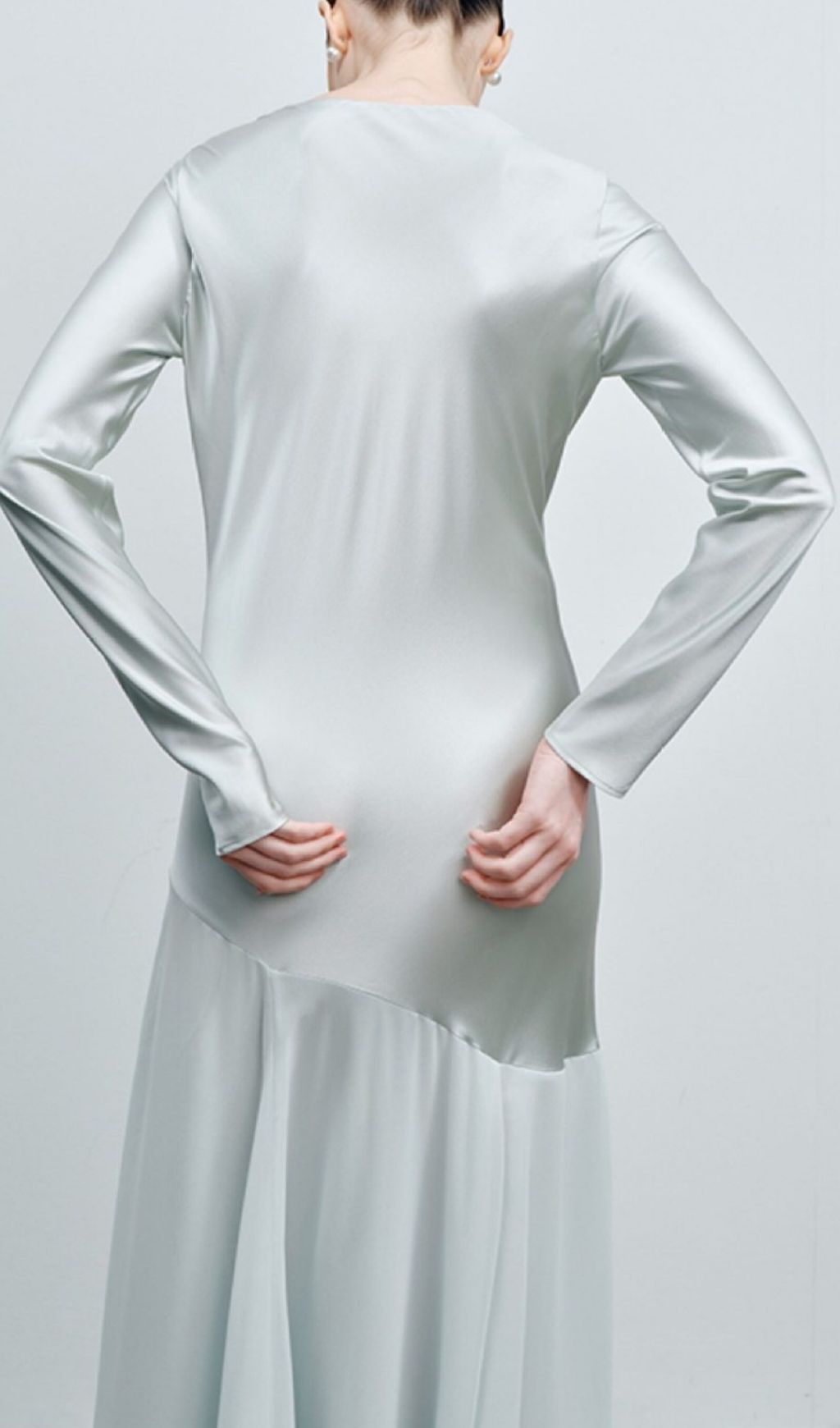 Khaza Long Sleeve Sheer Mesh Maxi Dress | Ethereal Gala & Formal Gown