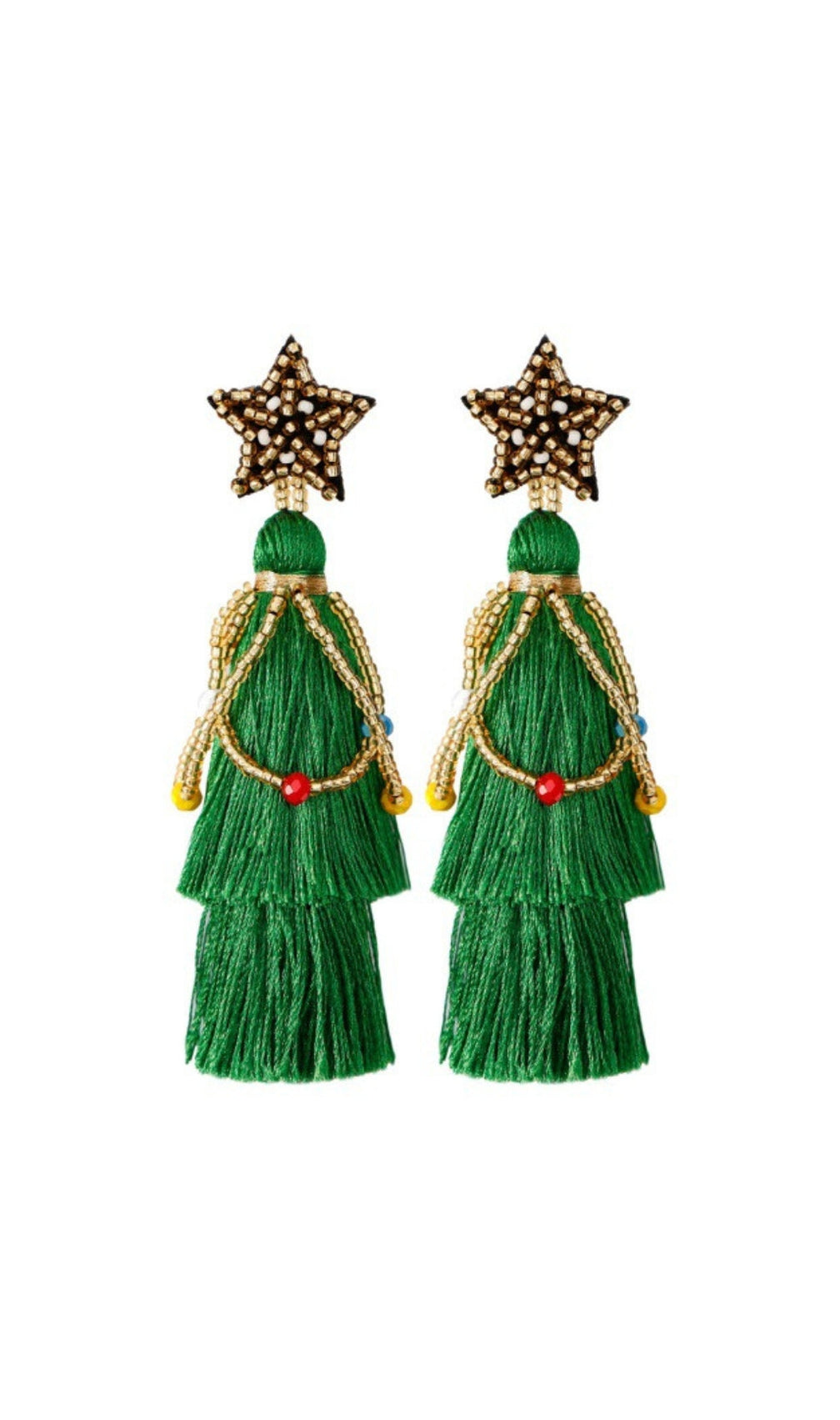 Arif Star Tassel Earrings