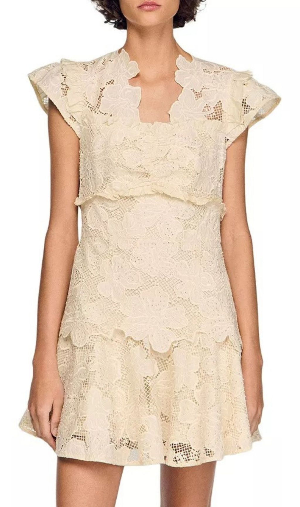 Lyrella Guipure Mini Dress
