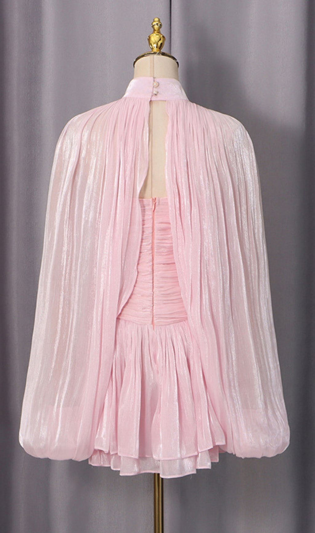 Katsumi Strapless Ruched Mini Dress With Smock