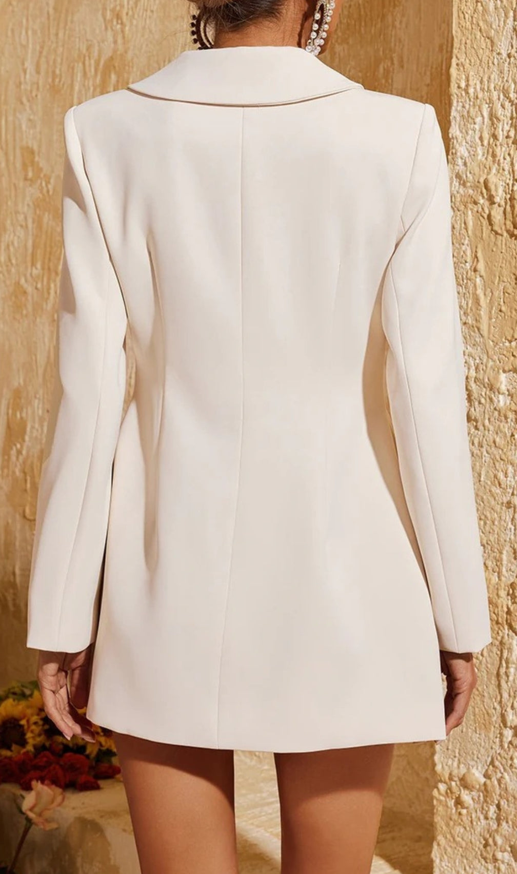 Caelthar Long Sleeve Button Up Flower Blazer