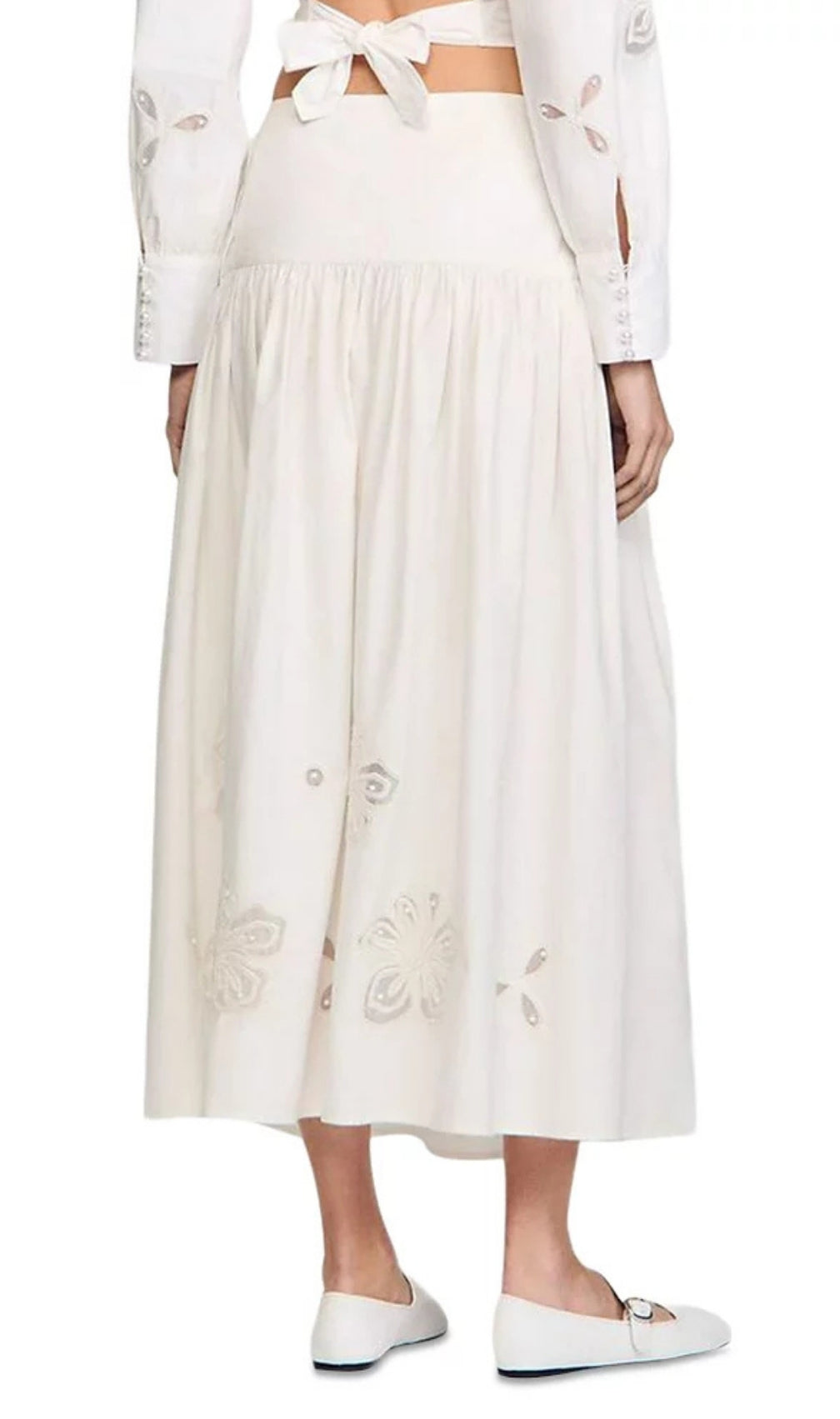 Long Poplin Skirt
