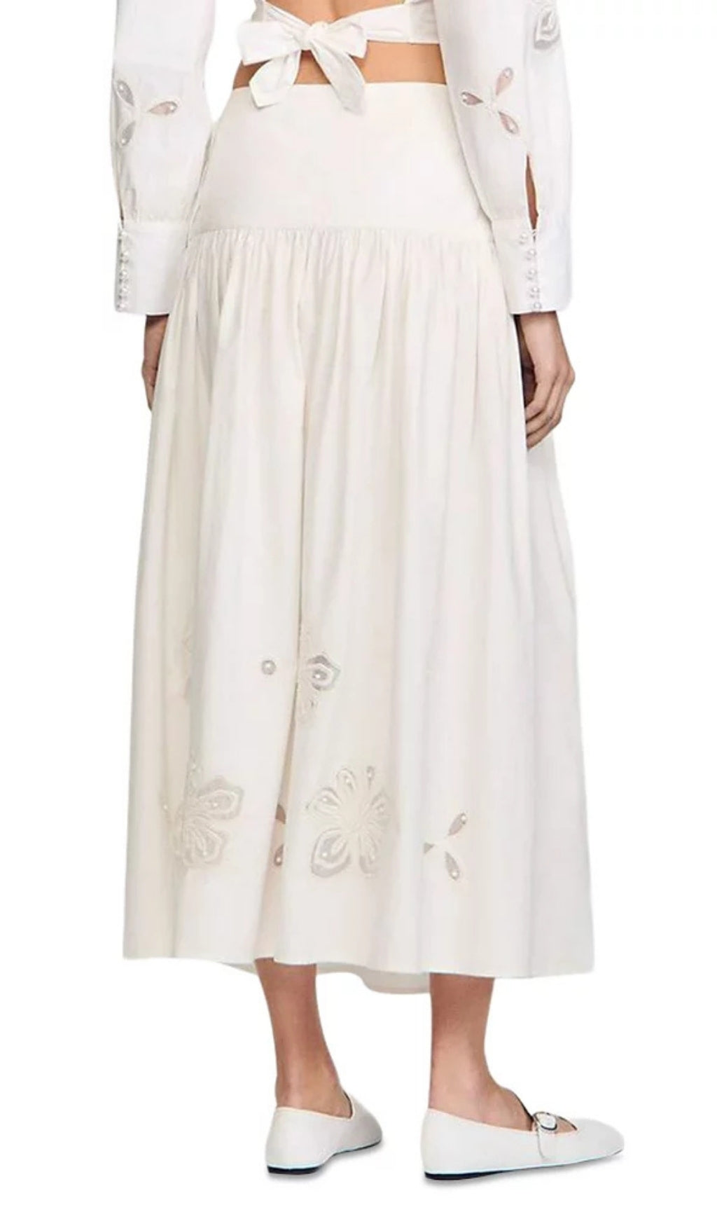 Long Poplin Skirt