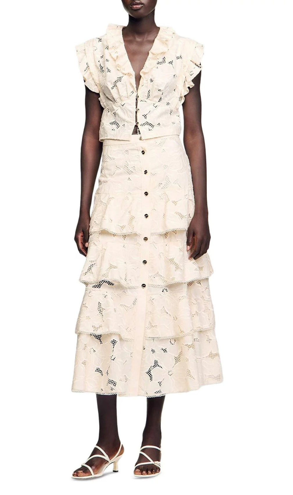 Embroidered Crop Top