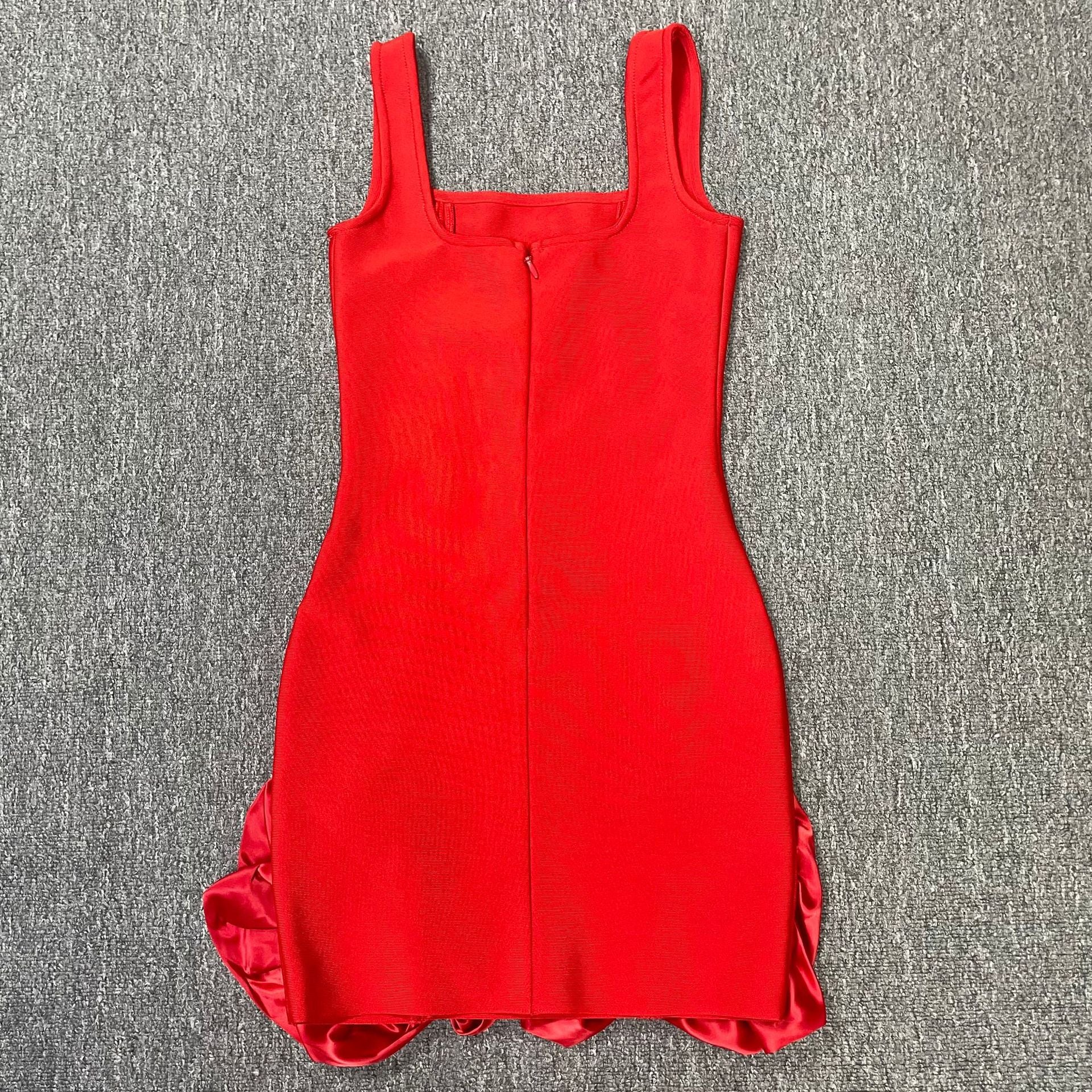 Gavan Flower Diamante Bandage Mini Dress