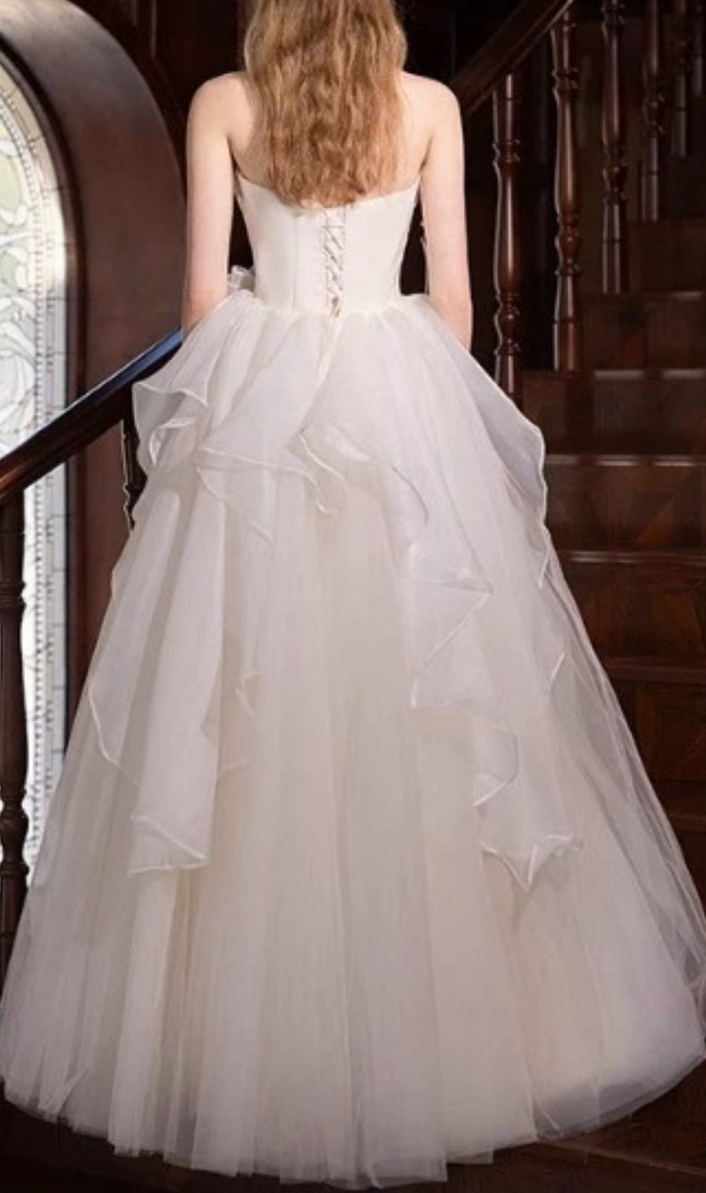 Karlie Ethereal White Strapless Ruffle Mesh Maxi Dress - Perfect for Bridal Events & Summer Galas