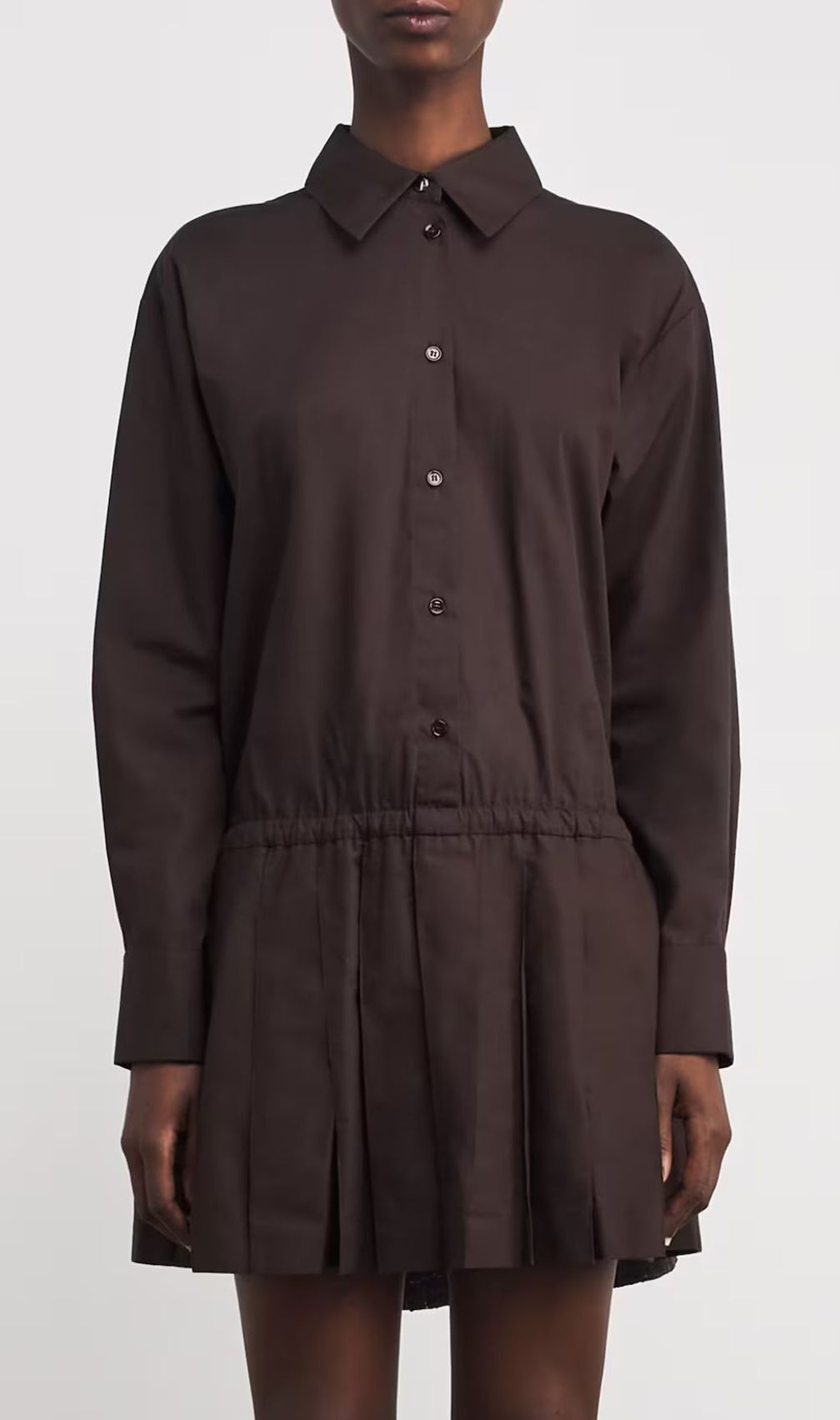 Chic Tweed Asymmetrical Mini Shirtdress | Layered Ruffle Design