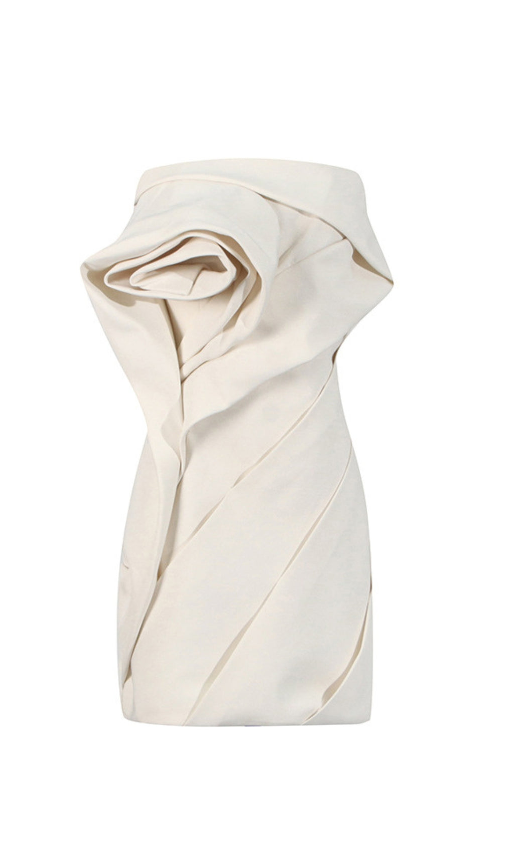 Calissa Strapless Flower Mini Dress