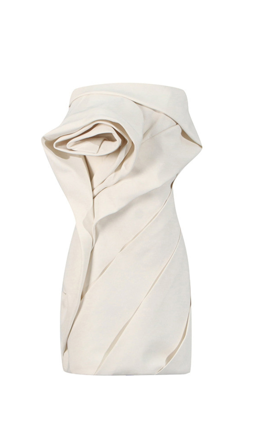 Calissa Strapless Flower Mini Dress