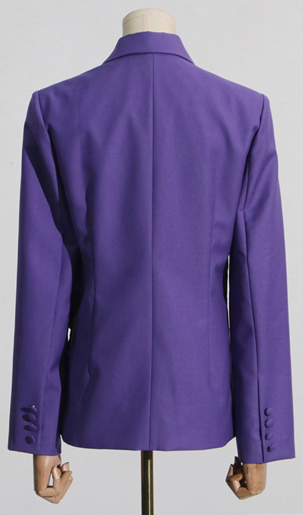 Idony Purple 3D Flower Blazer - Bold Floral Chic for Women