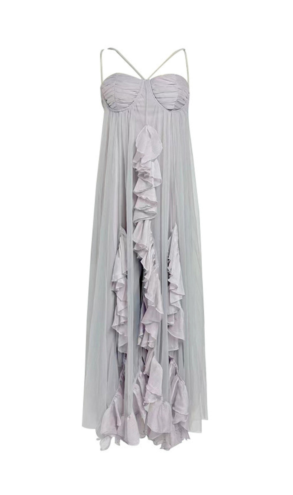 Erna Ruffle Maxi Dress